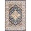 Ankara Dark Brown Synthetic Oriental Medallion Area Rug, 6'7" x 9'