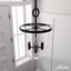 Belltown 4-Light Natural Iron and Glass Pendant