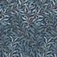 Deep Blue Willow Bough Floral Vinyl Wallpaper