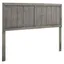 Gray Full Size Rubberwood and MDF Veneer Headboard