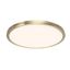 Sleek Brass Finish 22" LED Flush Mount with Frosted Acrylic Diffuser