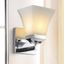 Staunton Chrome Polished 7.75" LED Vanity Light with Frosted Glass Shade