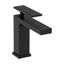 Matte Black Modern Brass Single-Handle Bathroom Faucet