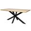 Ravenna 63" Natural Reclaimed Wood Dining Table with Metal Base