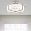 Wesley Brushed Nickel 3-Light Drum Ceiling Mount