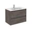 Ambra 32" Modern Wall-Mounted Freestanding Bathroom Vanity with Integral Sink