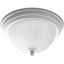 White Glass Bowl Ceiling Light with LED and Incandescent Options