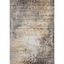 Gray and Gold Stain-Resistant Synthetic Area Rug, 11'-6" x 15'