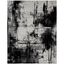 Black and Gray Abstract High Pile Area Rug