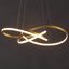 Gold Abstract LED Aluminum Pendant Light