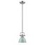 Sea Foam Pewter Mini Pendant Light with Bowl Shade