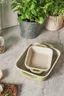 Pistachio Green Enameled 2-Piece Rectangular Baker Dish Set