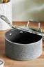 ZWILLING Vitale Gray Aluminum Nonstick Saucepan with Lid