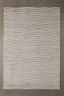 Gray Striped Synthetic Easy Care Rectangular Rug 2' x 3'