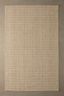 Natural Handloomed Wool Blend Striped Rectangular Rug