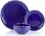 Twilight Blue Ceramic 12-Piece Bistro Dinnerware Set