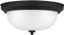 Geary 14.5" Midnight Black Glass Bowl Ceiling Light