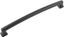 Matte Black Solid Core Kitchen Cabinet Pull, 8-13/16 Inch