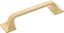 Brushed Golden Brass Cabinet Door and Drawer Pulls, 3-3/4 Inch, 10-Pack