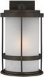 Antique Bronze Outdoor Wall Lantern with Frosted Glass Shade