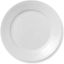 White Handcrafted Porcelain Ribbed Salad Plate