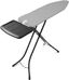 Gray Freestanding Ironing Board with Metal Steam Rest