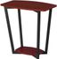 Urban Chic 24" Cherry-Black Wood & Metal End Table with Shelf