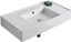 Scarabeo Glossy White Ceramic Rectangular Wall-Mount Sink