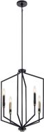 Armand 27" Black and Bronze 4-Light Foyer Pendant