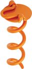 8-Inch Orange Steel Spiral Ground Anchor with Folding Ring