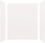 White Composite 3-Panel Shower Wall Kit, 60" x 72"