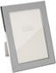 Silver 4x6 Faux Shagreen Tabletop Picture Frame