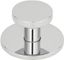 Polished Chrome Round Modern Cabinet Knob with Mounting Hardware