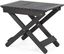 Dark Gray Acacia Wood Outdoor Folding Side Table