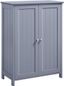 Gray MDF Lockable Cabinet with Adjustable Shelving