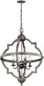 Stardust Chrome Quatrefoil 4-Light Incandescent Pendant