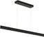 46" Black Aluminum Modern Linear LED Pendant Light