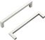 Brushed Nickel Modern Bar Pull with Mounting Hardware