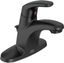 Matte Black Single-Handle Modern Bathroom Faucet