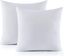 White 20" x 20" Down Feather Pillow Inserts, Set of 2