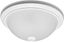 Transitional 14.5'' White Glass Bowl Flush Mount Ceiling Light