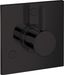 Matte Black Square Concealed Shower Diverter Trim