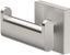 Satin Nickel Double Robe Hook with Brushed Finish