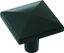 Matte Black Geometric Square Cabinet Knob 1-1/8 inch