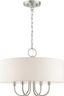 Blossom Brushed Nickel 4-Light Drum Pendant