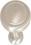 Satin Nickel Round Cabinet Knob with Mounting Hardware