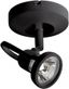 Black Aluminum Adjustable Security Spot Light with Clear Glass Lens