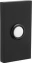 Satin Black Illuminated Rectangular Door Bell Button