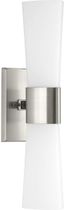 Zura Brushed Nickel 21" Modern Bath Vanity Light