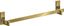 Polished Gold Optic Wall Mounted Rectangular Towel Bar, 24"